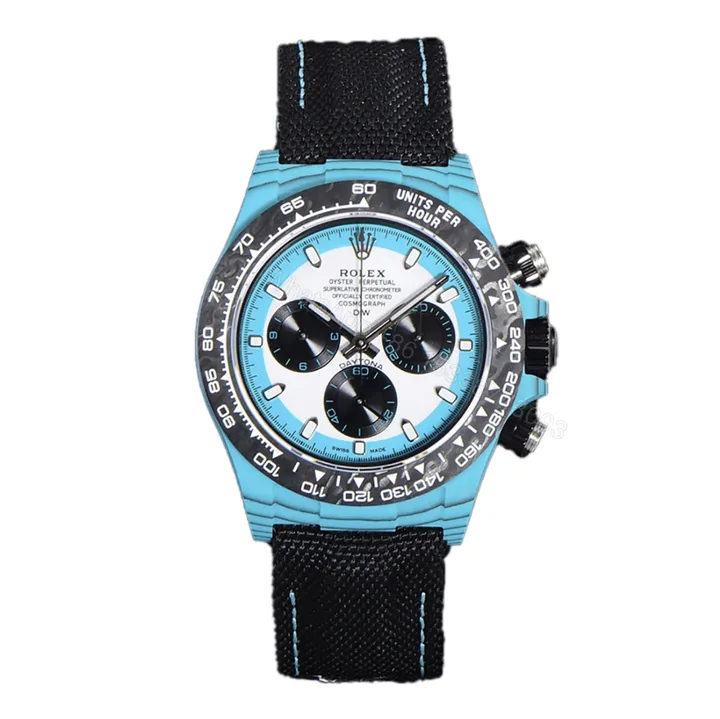 View 1 of Rolex DIW Daytona Carbon Blue Flower