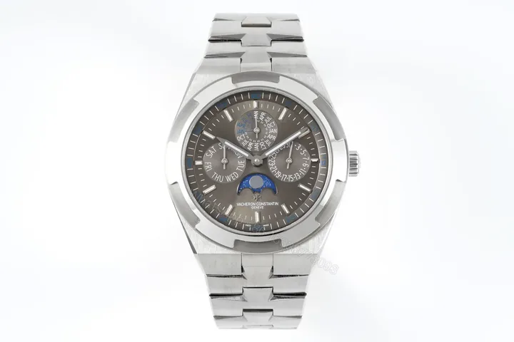 View 1 of GS Factory Vacheron Constantin Overseas Perpetual Calendar 4300V Series Watch – Stainless Steel with Grey Dial and Interchangeable Straps
