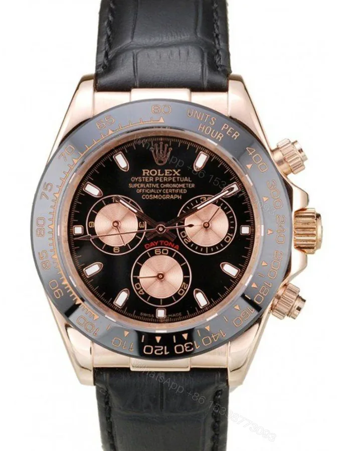View 1 of Replica Rolex Daytona Black Dial REP016831