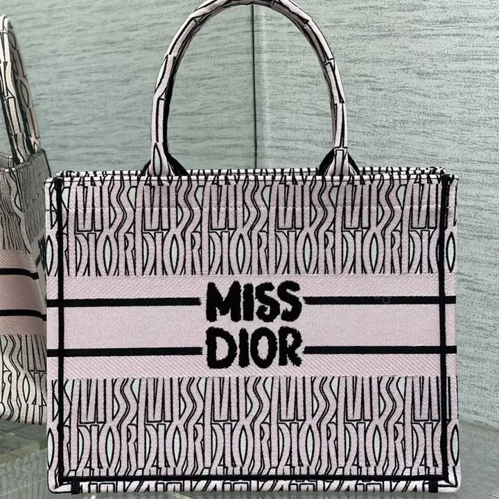 View 1 of 高仿Dior*BookTote系列M129M082購物袋Miss粉色中號免檢版