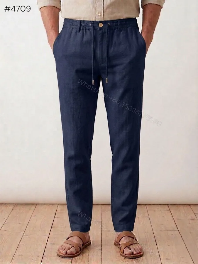 View 1 of Ralph Lauren Premium Linen Pants First Copy | AAA+ Replica Limited Edition