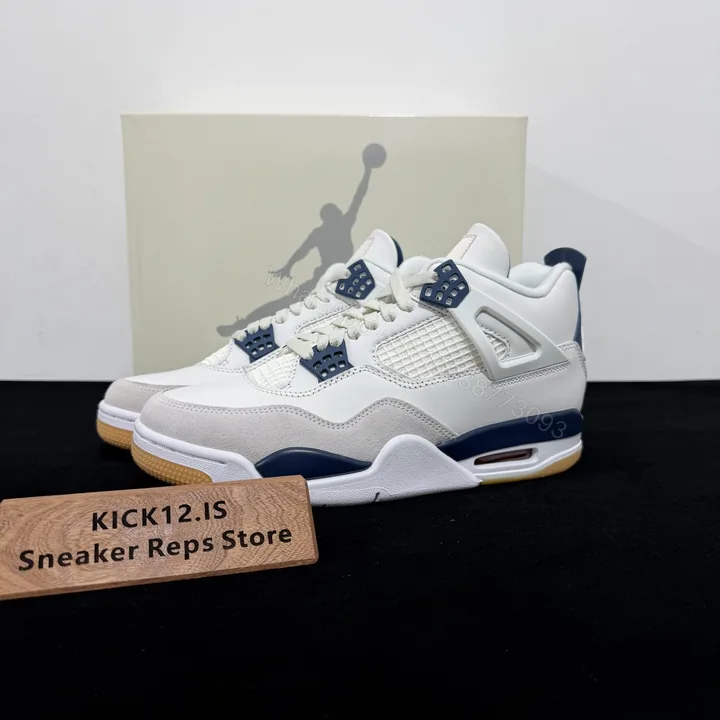 View 1 of Nike SB x Air Jordan 4 Retro SP “Navy” Replica