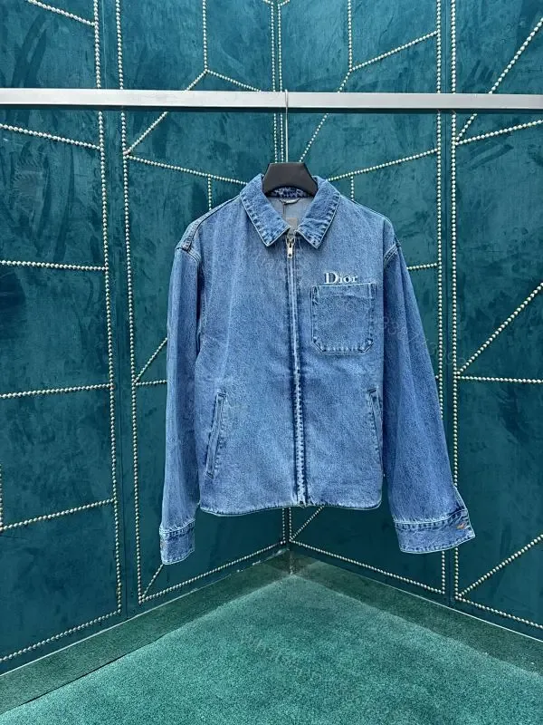 View 1 of Denim Jacket: Dior-Inspired Edge, Durable Comfort