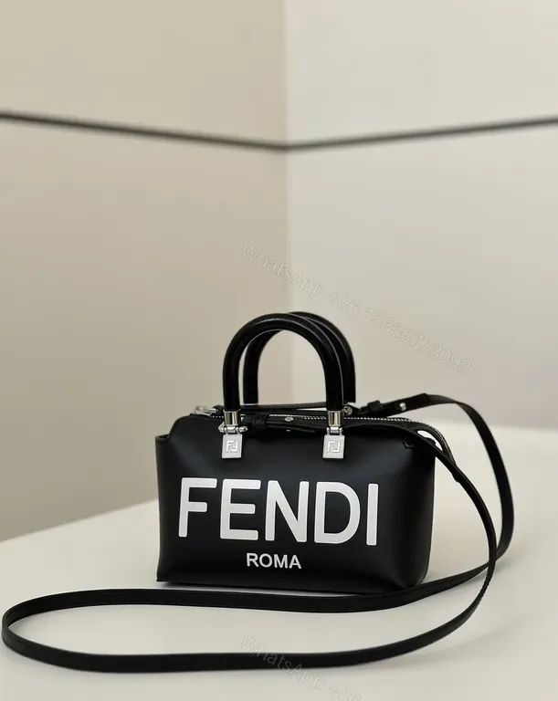View 1 of Black Fendi Mini Bag: Structured, Luxury Everyday Crossbody