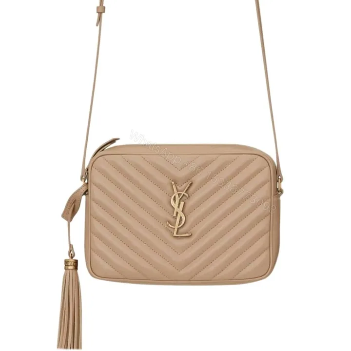 View 1 of Saint Laurent Lou Camera Bag In Quilted Beige 23Cm 612544DV7072721