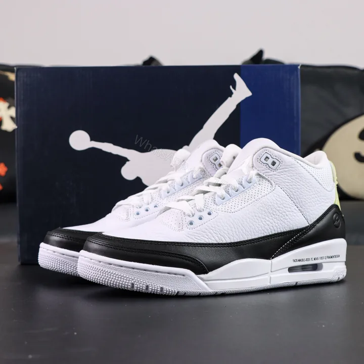 View 1 of Fragment Design x Air Jordan 3 Retro SP ‘white’ Reps