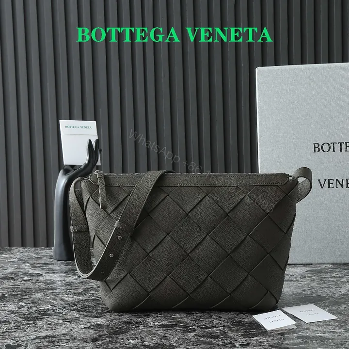 View 1 of Intrecciato-Texture Crossbody: All-Day Versatility Bag