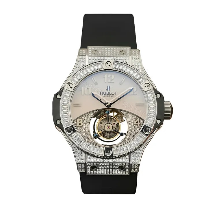 View 1 of Hublot With Diamond Gray Replica