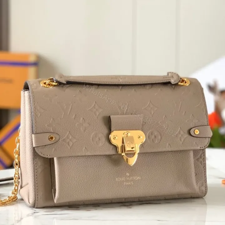 View 1 of Louis Vuitton LV Vavin Super High Quality Brown Women’s Handbag with Sunken Monogram Pattern 25x18x10cm