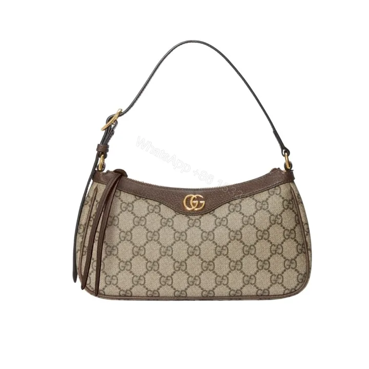 View 1 of Gucci Ophidia Small Shoulder Bag Beige And Dark Brown 24Cm 735145 KAAAD 8358