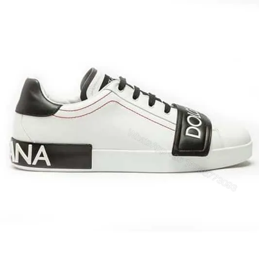 View 1 of DOLCE & GABBANA UNISEX SHOES PORTOFINO SNEAKERS IN NAPPA CALFSKIN – DG24