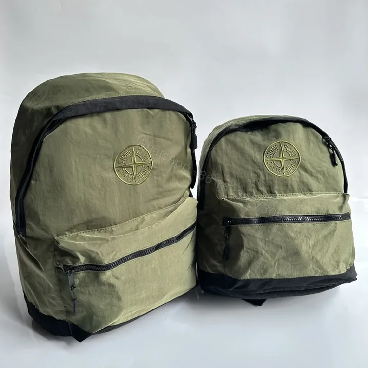 View 1 of Olive Stone Texture Backpack: Durable Everyday Carrier