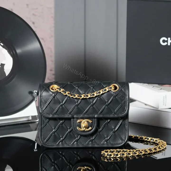 View 1 of Chanel 25C Flap Bag 19cm Black Quilted Lambskin