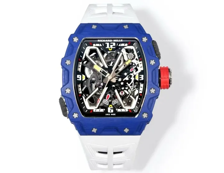 View 1 of Richard Mille RM35-03 Automatic Skeleton Watch Carbon NTPT Quartz Carbon Fiber Slim 13.5MM Case Integrated Movement Premium Edition RM35-03-NTPT-QCF-A35