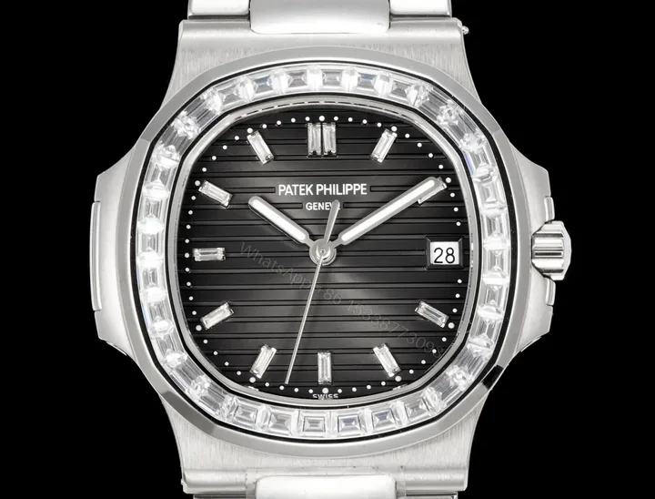 View 1 of Patek Philippe Nautilus 5711 Black Diamond Set PATEK-NAUTILUS-5711-BLK-DIA