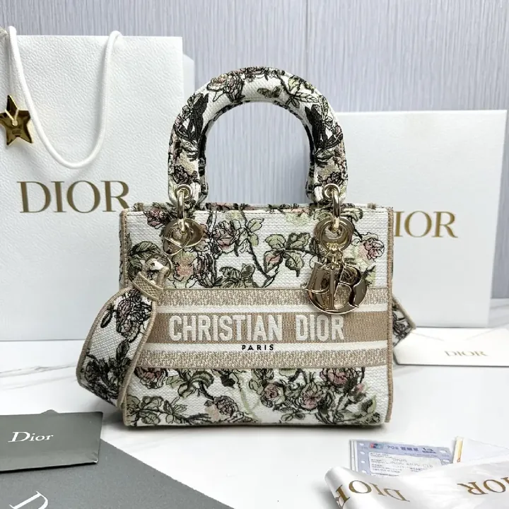 View 1 of Floral Luxe Handbag: Tapestry Texture, Crossbody Elegance