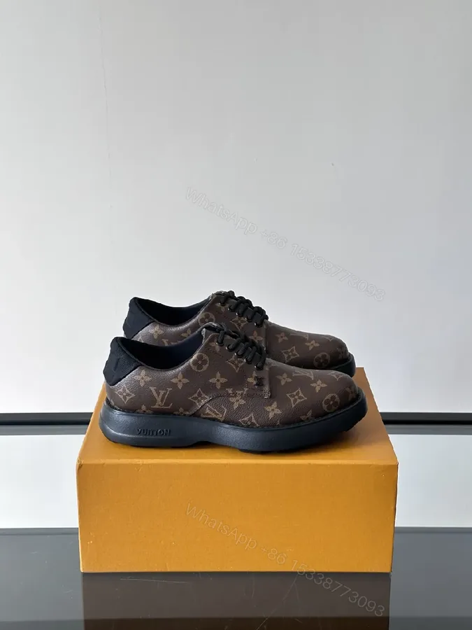 View 1 of Bold Monogram Low-Top Sneakers: Luxe Pattern, All-Day Comfort