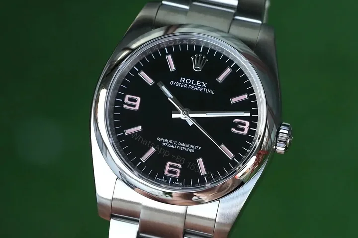 View 1 of Fake Rolex Oyster Perpetual Black Pink Best Oyster Bracelet 36MM RLX-OP-BLK-PNK36-OYS