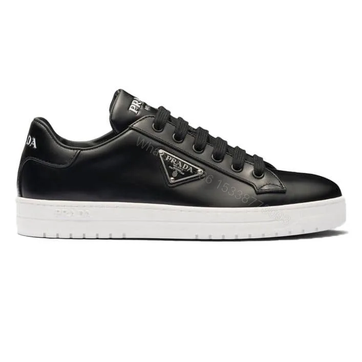 View 1 of PRADA DOWNTOWN BRUSHED LEATHER SNEAKERS – PRD036