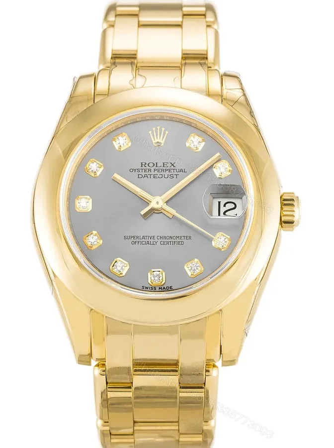 View 1 of Replica Rolex Pearlmaster Silver Dial 81208