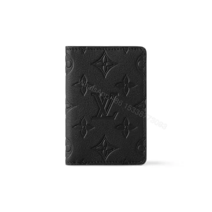 View 1 of Louis Vuitton Pocket Organizer In Black Monogram Shadow Calfskin 11cm LV M62899
