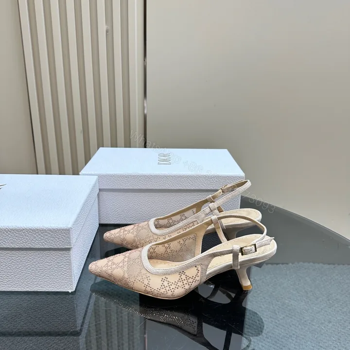 View 1 of 高仿Dior*Capture系列KCV302網鑽細高踭鞋6.5CM裸色免檢版