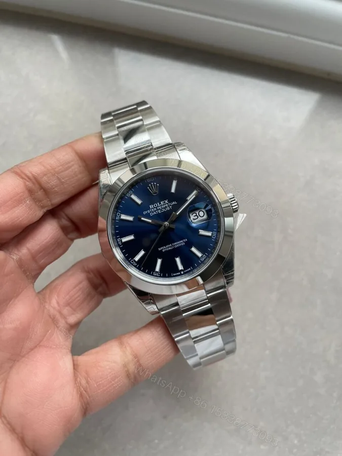 View 1 of VSF Factory 1:1 Rolex DateJust 41 126300 904L SS Best Edition Blue Dial VS3235