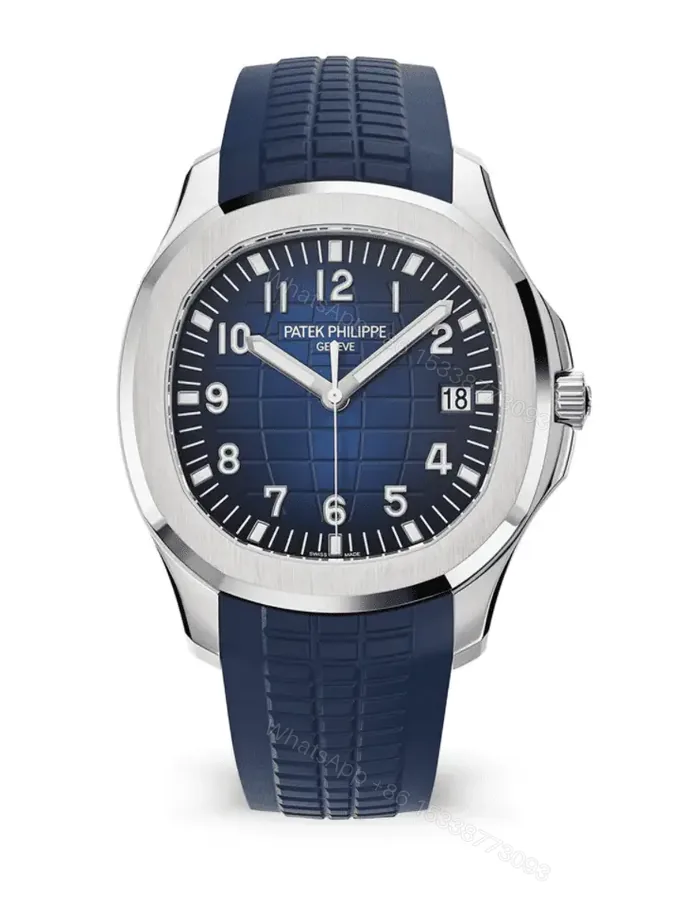 View 1 of Replica Patek Philippe Aquanaut 5168G Blue Dial