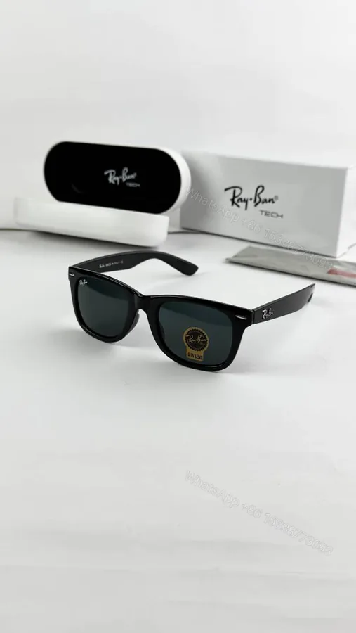 View 1 of First Copy Ray-Ban Black Wayfarer 2140 Sunglasses UV Protected Premium Quality