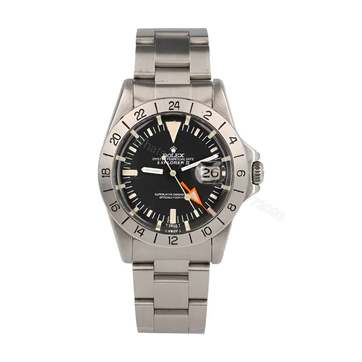 View 1 of Rolex Explorer II 1655 (Antique) Black Dial WARO025 Oyster Replica