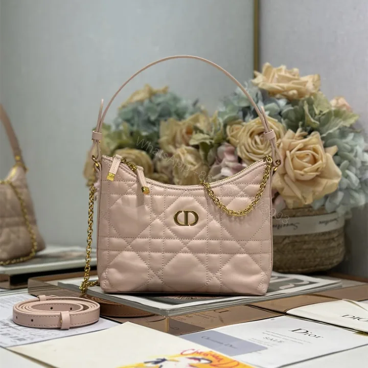 View 1 of 高仿Dior*MissCaro系列S5253M413小羊皮手提包Mini粉色免檢版