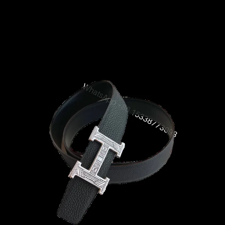 View 1 of HERMES TOUAREG LEATHER BELT BLACK 38MM