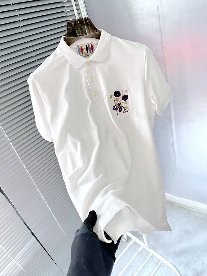 View 1 of Gucci Imported Nylon Lycra Polo White First Copy | AAA+ Export Quality Replica