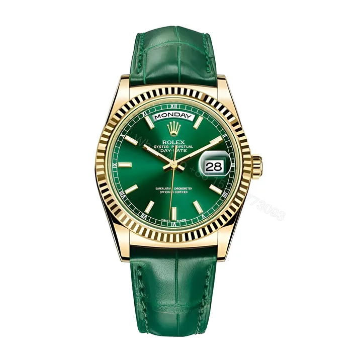 View 1 of Rolex Daydate Green Replica
