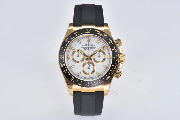 View 1 of Clean Factory Clean Factory Clean Rolex Daytona Ivory Gold Watch