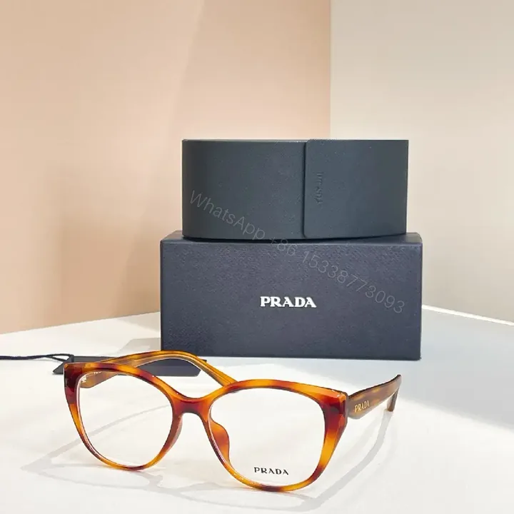 View 1 of Textured Prada Frames: Durable Tortoishell Round Eyewear