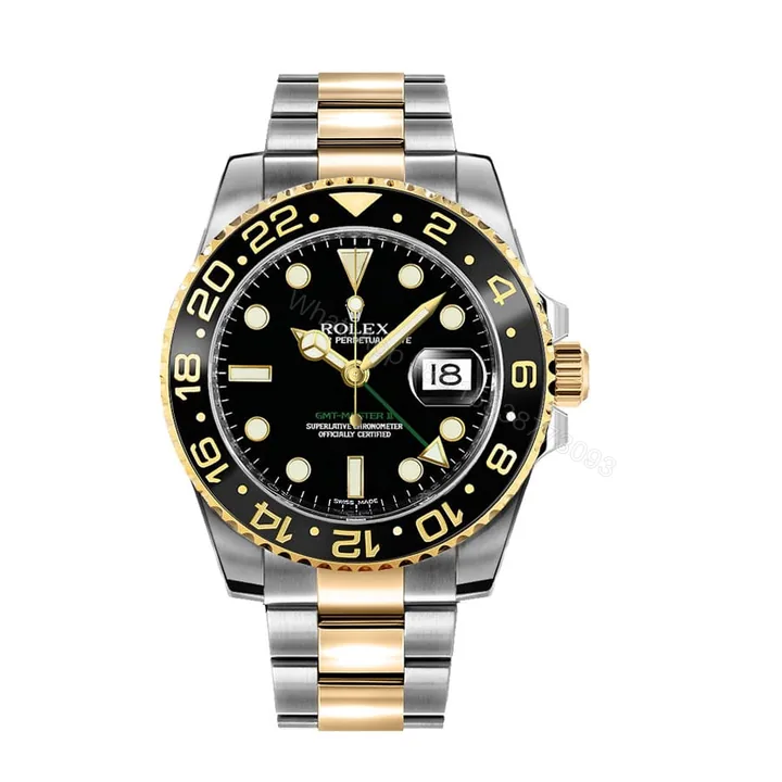 View 1 of Rolex GMT-Master II 126713GRNR Super Clone: Two-Tone Yellow Rolesor 40mm