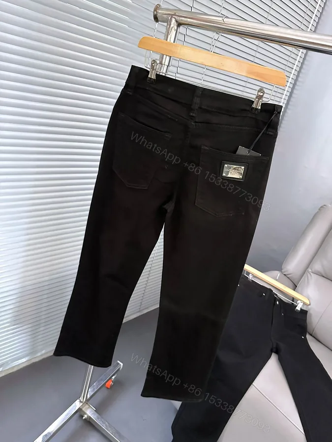 View 1 of Dolce Gabbana Current Store Exclusive Black Denim Straight Fit First Copy | AAA+ Replica