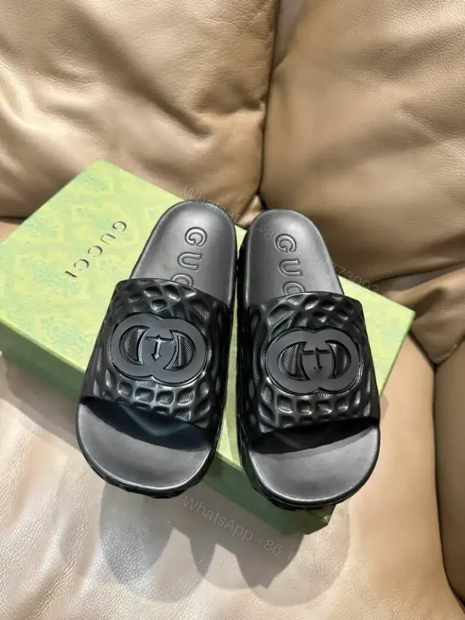 View 1 of GUCCI MEN’S INTERLOCKING G SLIDE SANDAL – SDG023