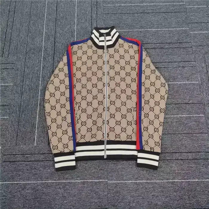 View 1 of GG Jacquard Cotton Jacket – GJ035