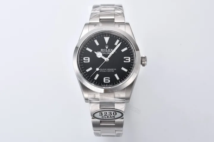 View 1 of ROLEX 一比一 男款 Explorer 黑面369刻度機械腕錶 經典百搭款