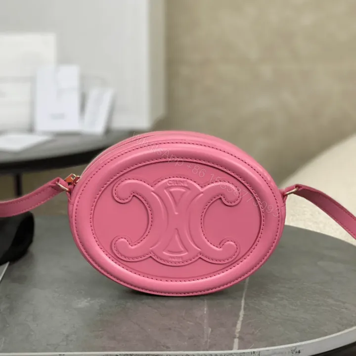 View 1 of Celine Mini Handbag Pink Smooth Leather 16×12.5x4cm