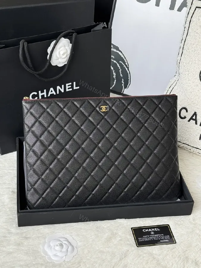 View 1 of Quilted Lambskin Wallet Clutch - Luxury, Compact, Versatile