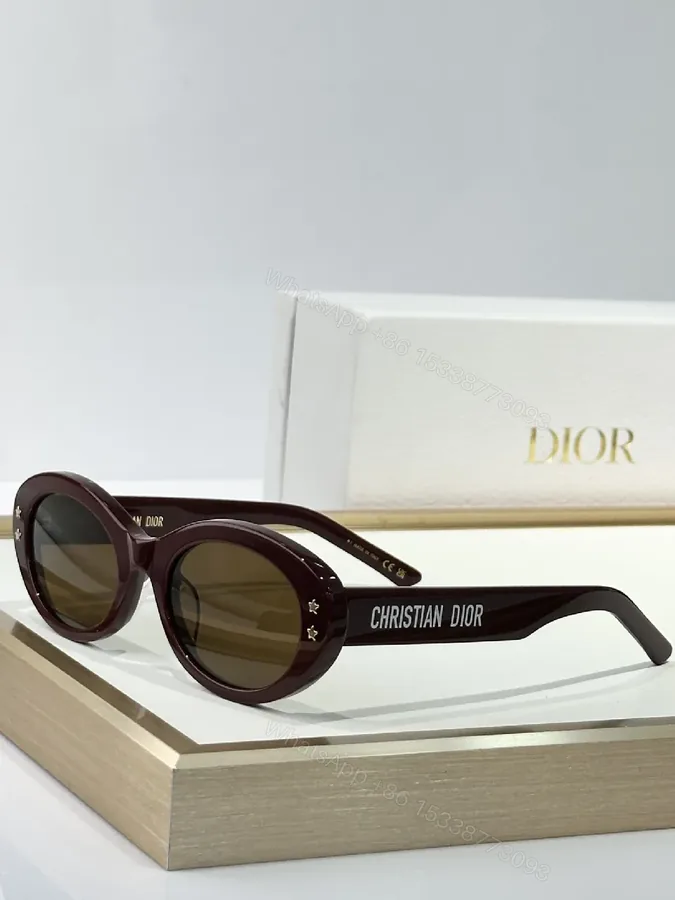 View 1 of Brown Acetate Round Sunglasses, Luxe Bold Style, UV400 Protection