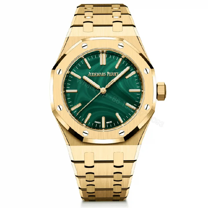 View 1 of Super Swiss Clone Audemars Piguet Royal Oak Selfwinding 41mm Green Malachite Dial