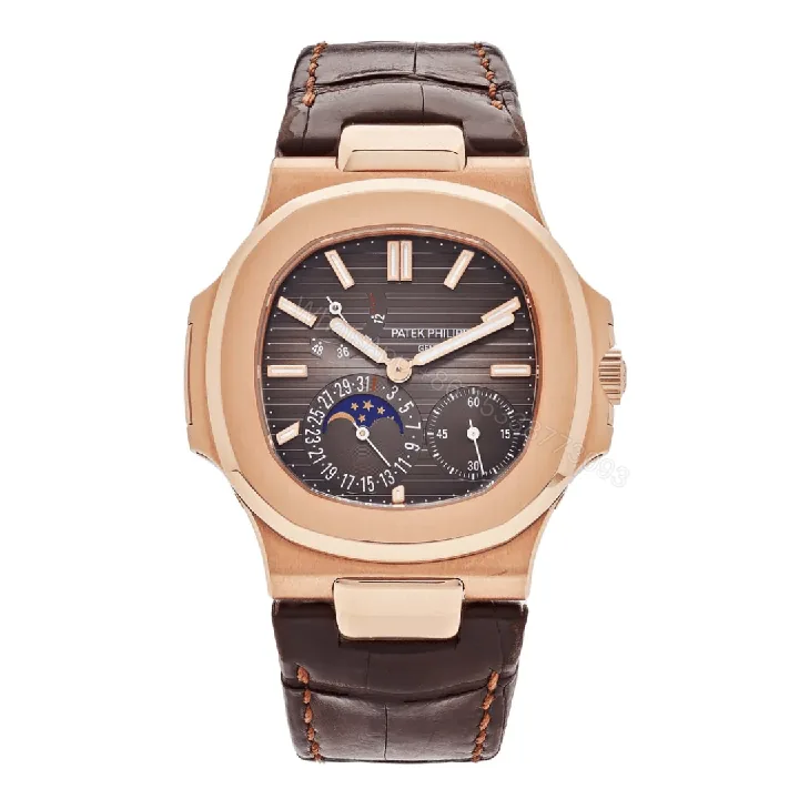View 1 of Patek Philippe 5712 Moon Phase Rose Gold Replica