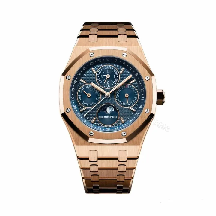 View 1 of Replica AP Rose Gold Blue Dial