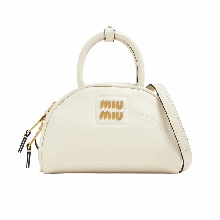 View 1 of MIUMIU TOP HANDLE BAG WHITE 18CM