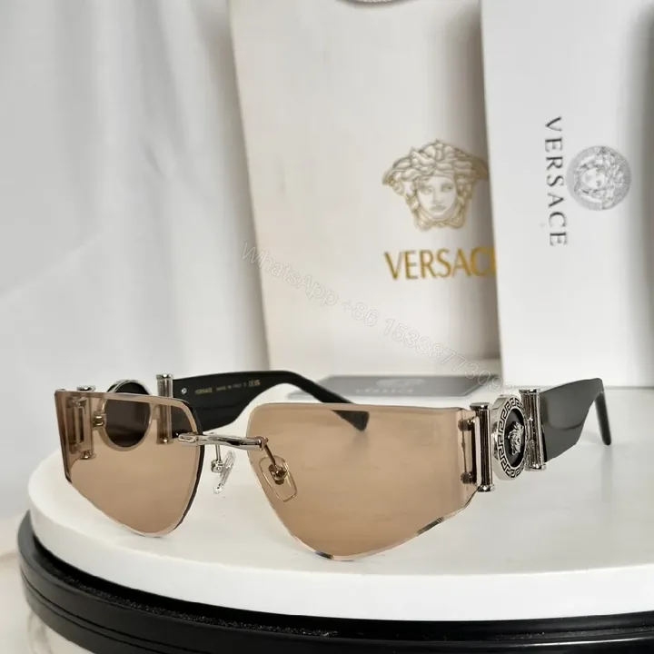 View 1 of Rose-Gold Shield Sunglasses: Luxe Detail, All-Day Comfort