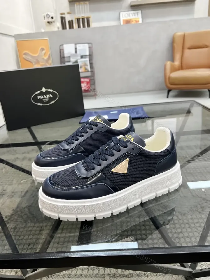 View 1 of Knit & Leather Sneaker: Premium, Bold, Versatile Comfort
